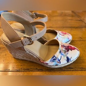 Naturalizer Espadrille Jute Wedge Summer Dress heels size 7M EUR 37 Cute Comfy